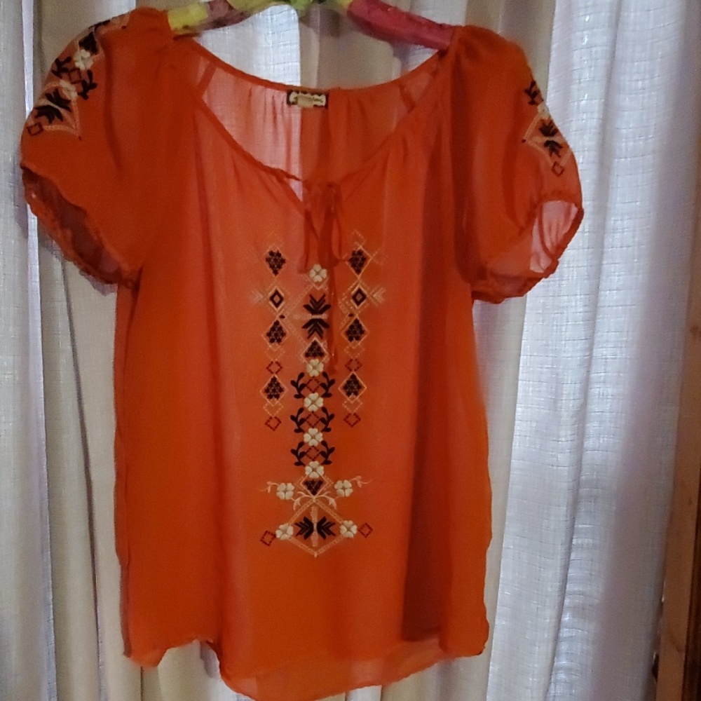 Boho Sheer Top